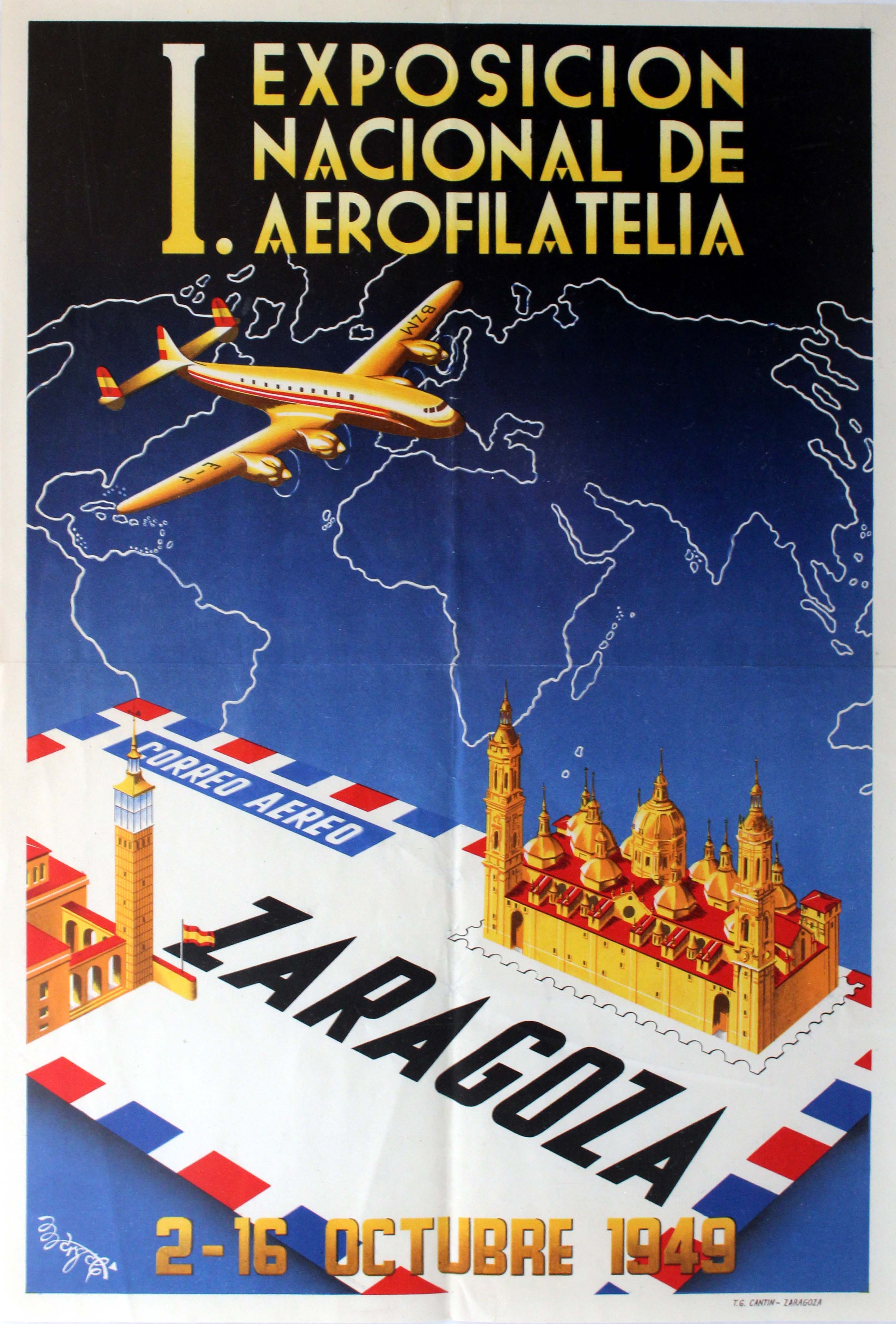 Advertising Poster Zaragoza Philatelic Expo