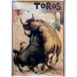 Advertising Poster Toros Bulls