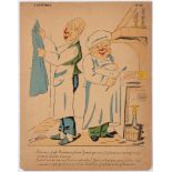 Advertising Poster Political Humorous Caricature Cooks Dites Donc Joseph