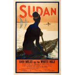 Travel Poster Sudan 1000 Miles White Nile