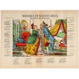 Advertising Poster Epinal Print Mister and Madame Denis Memories of two old spouses