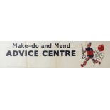 War Poster Home Front, Make Do and Mend WWII