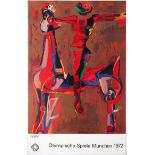 Sport Poster 1972 Munich Olympic Games Marini Marino Poster