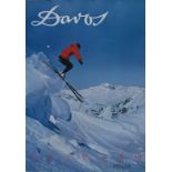 Ski Poster Davos Ski Switzerland