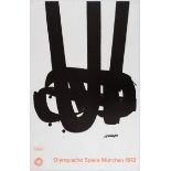 Sport Poster 1972 Munich Olympic Games Pierre Soulages Poster