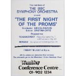 Advertising Poster BBC Proms Wembley Classical Music Symphony Orchestra