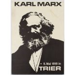 DDR Propaganda Poster Karl Marx 5 May 1818 in Trier