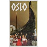 Travel Poster Oslo Norwegian State Railways NSB