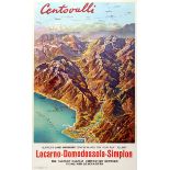 Travel Poster Centovalli Lake Maggiore Switzerland Railway