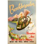 Travel Poster Berchtesgaden Bavaria US Forces Germany