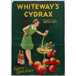 Advertising Poster Devon Cider Whiteways Sparkling Cydrax