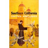 Travel Poster Southern California United Airlines Galli