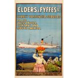 Travel Poster West Indies Elders Fyffes Cruise Line