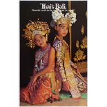 Travel Poster Thai's Bali Smooth as silk to the morning of the world Thai Airways