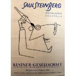 Advertising Poster Saul Steinberg Exhibition 1954