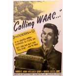 War Poster Calling WAAC USA WWII