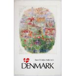 Travel Poster Hans Christian Andersen's Denmark