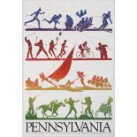 Travel Poster Pennsylvania USA Sports & Friendship Poster