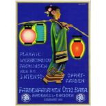 Advertising Poster Otto Baer Colour Paints Art Deco