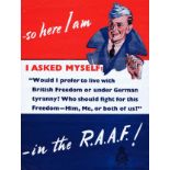 War Poster Royal Australian Air Force WWII recruitment poster