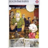 London Underground Poster Royal Academy Ruskin Spear