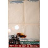 War Poster Keep on saving WWII UK