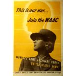 War Poster Our war WAAC USA WWII