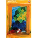 London Underground Poster Highgate Ponds Howard Hodgkin