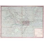 London Transport Underground Railway Map No1 1938