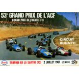 Sport Poster French Grand Prix Formula 1 1967 Le Mans