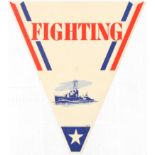 Propaganda poster Fighting pennant WWII USA