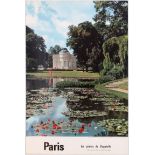 Travel poster Paris les jardins de Bagatelle Fronval