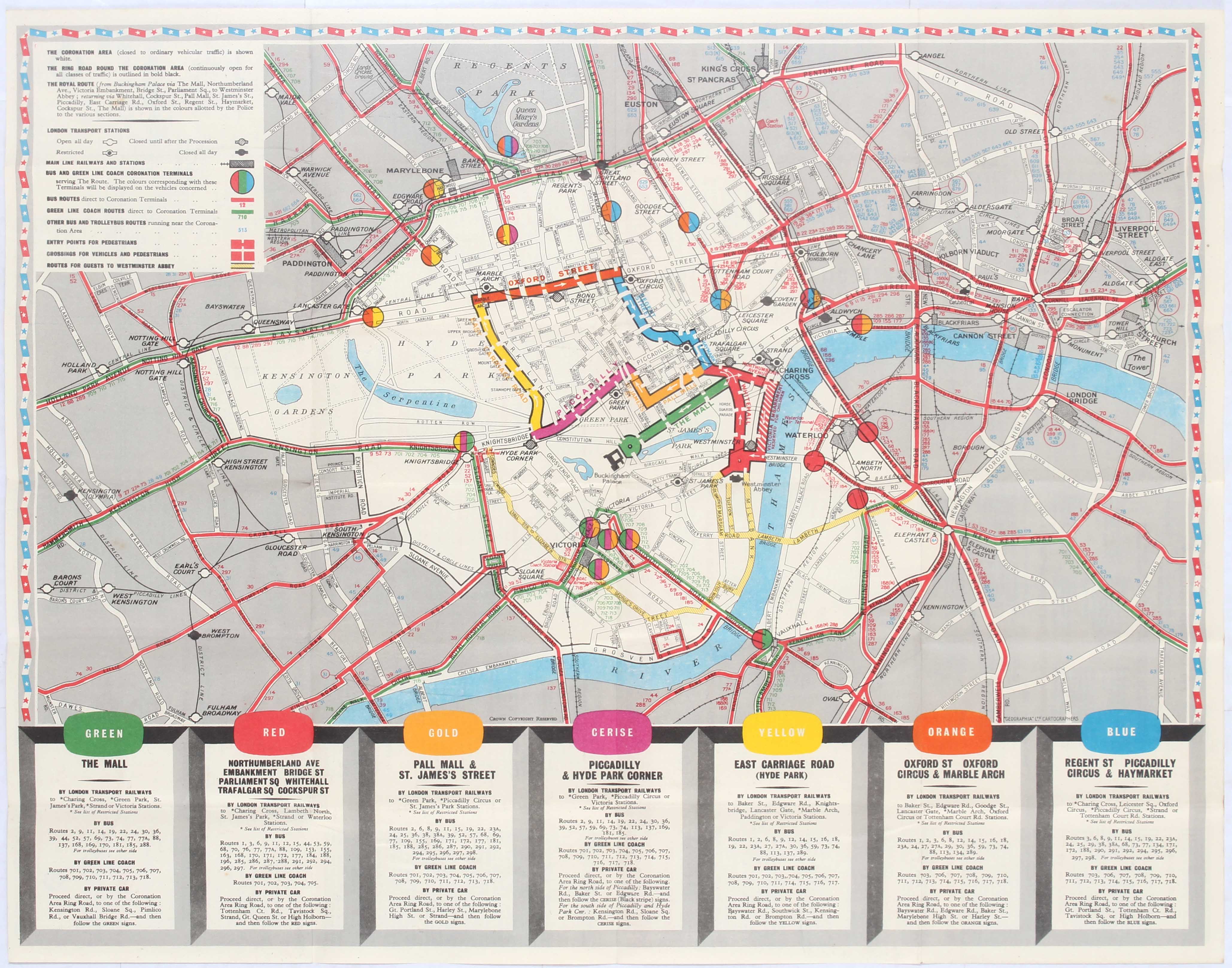 London Transport Elizabeth R Coronation 1953