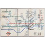 London Underground Diagram of Lines No1 1947 Beck