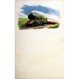 Advertising Poster GWR 6000 King Class Steam Locomotive 6028 King George VI