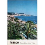 Travel poster France Riviera Cote d'Azur Nice Trubert