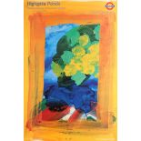 London Underground Poster Highgate Ponds Howard Hodgkin