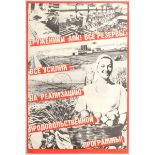 Soviet Propaganda Poster Farming and Production