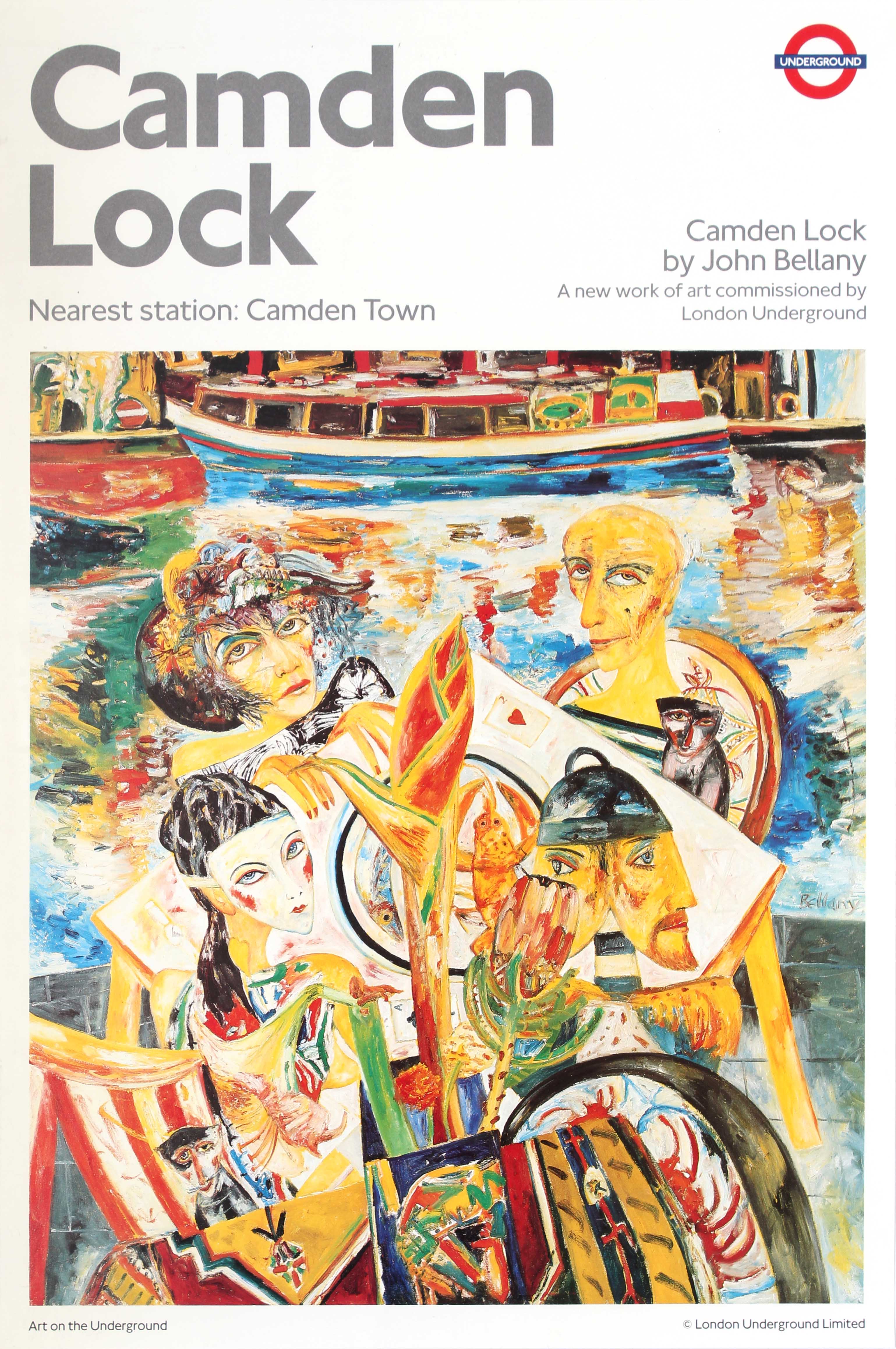 London Underground Poster Camden Lock John Bellany