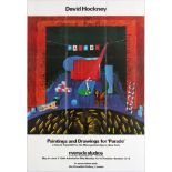 Advertising poster David Hockney Paintings and Drawings for Parade