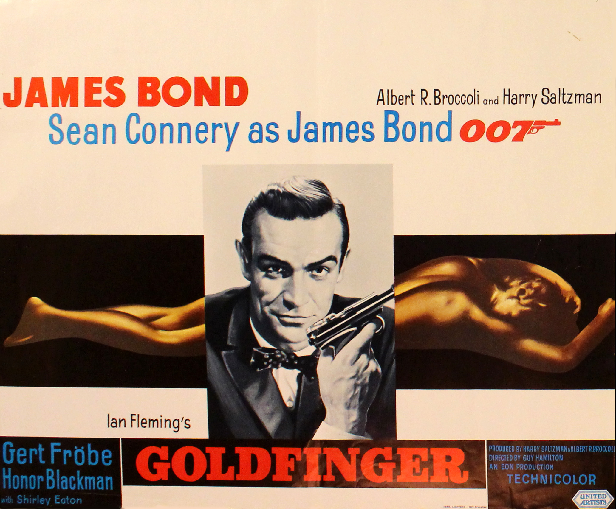 Movie Poster James Bond 007 Goldfinger Connery