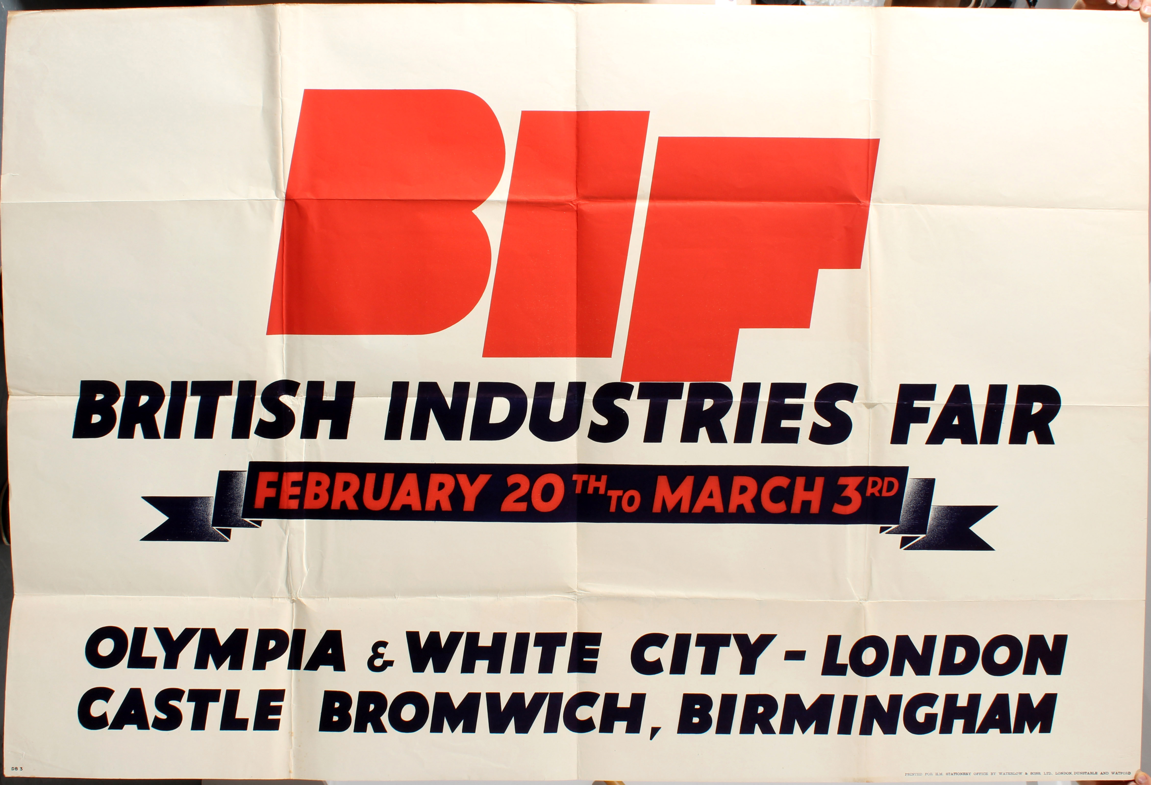 Advertising Poster British Industries Fair 1930s
