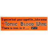 Advertising Poster Tonic Blood Wine Vampire