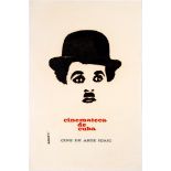 Cuba Advertising Poster Cinemateca Charlie Chaplin Morante