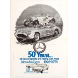 Advertising Poster Mercedes-Benz 300SLR Mille Miglia