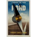 Chemin De Fer Du Nord Cassandre Art Deco Poster Card