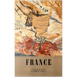 Travel Poster Cave Paintings Lascaux Montignac France