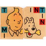 Advertising Poster TinTin Snowy Dog Kite