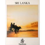 Advertising Poster Emirates Airiline Sri Lanka Kwok Peng Kin Ceylon