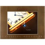 Advertising Poster Cartier Watch Jewellery Watchmakers